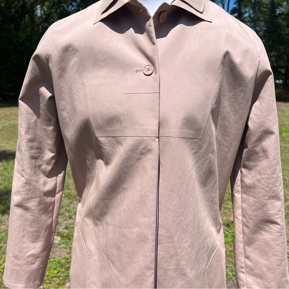 Authentic Lacoste Small-34 Rose Blush Pink Fashion Show Collection Trench Coat - Picture 5 of 16